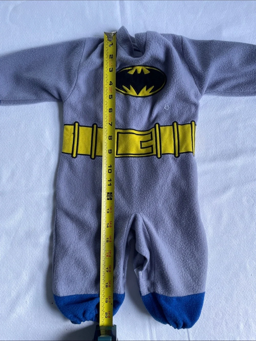 BATMAN COSTUME Romper Rubies Halloween Superhero Onesie Fleece Outfit Pants Baby